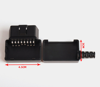 Kit de montage sans vis pour connecteur mâle OBD2 16 broches avec coque à clip dissimulée et protection anti-tension SR