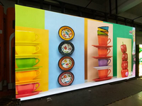 Écran LED COB intérieur P1.25, armoire en alliage de magnésium, couleur intégrale, maintenance frontale, 4K/8K, panneau mural vidéo 27 pouces, affiche numérique