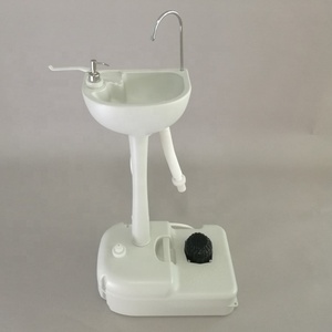 อ่างล้างมือสำหรับตั้งแคมป์แบบพกพาปั๊มเท้า HDPE ใหม่ - Product Image 3