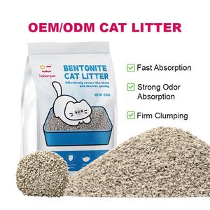 ทรายแมวเบนโทไนต์สีขาวบดละเอียด ตัวอย่างฟรี เม็ดสม่ำเสมอ ฝุ่นน้อย จับตัวเป็นก้อนแข็ง ปลอดภัยต่อสิ่งแวดล้อม - Product Image 1