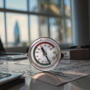 अक्षीय नायलॉन सामग्री मामले सामान्य दबाव गेज - Product Image 1