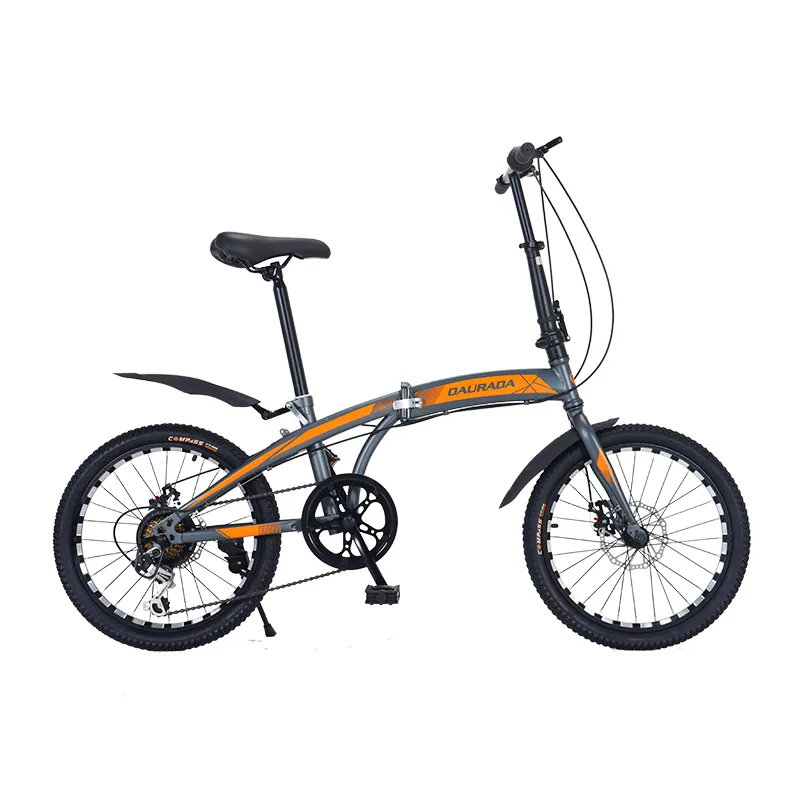2022 Hot Sales Foldable bicycle Tianjin Daurada bikes 6 Speed high carbon steel frame 20 inch Mini Folding cycle bike for sale