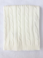 Nouvelle Couverture Bébé Tricotée en Coton Biologique 100% Anti-Boulochage pour Filles et Garçons, Idéale pour Nouveau-nés, Vente en Gros
