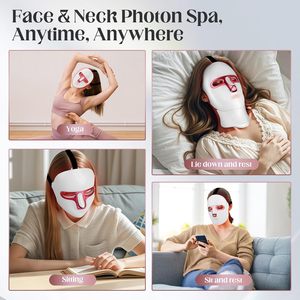 Mặt nạ dưỡng da mặt và cổ 7 màu ABS, trẻ hóa da bằng photon, làm trắng, săn chắc, có thể sạc lại, chăm sóc sắc đẹp mặt và cổ - Product Image 5