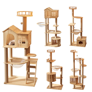 Prezzo di fabbrica struttura adatta altamente altezza struttura per gatti arrampicata struttura gatto albero con nido gatto scalatore telaio - Product Image 1
