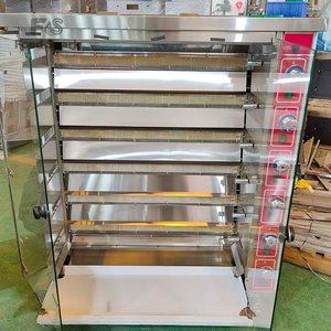 Machine à rôtir les poulets et les ailes de poulet rotative automatique en acier inoxydable à gaz, prix d'usine, pour restaurant - Product Image 3