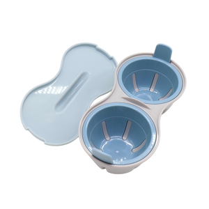 Cuiseur à œufs double couche pour <span class=keywords><strong>micro</strong></span>-ondes, conception de drainage facile à nettoyer, parfait pour le petit-déjeuner et une cuisine saine - Product Image 4