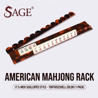 Nouveau design 19'' 20'' – Pousseurs de Mahjong modernes de luxe en acrylique effet écaille de tortue, portables et durables, pour 4 joueurs – Jeu de casino