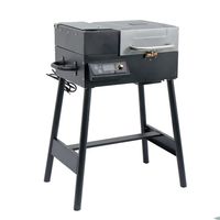 Barbecue portable de table, fumoir à granulés avec contrôleur de température PID amélioré pour le camping, la cuisine