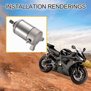 1 GOOFIT — démarreur électrique 9T 12V, accessoires de remplacement pour XinYang <span class=keywords><strong>sportsman</strong></span> <span class=keywords><strong>500</strong></span>, démarreur de moto, <span class=keywords><strong>Quad</strong></span>, ATV, UTV - Product Image 6