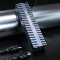 Carcasa para SSD NVMe M.2 Clave M y Clave B, USB 3.1 Tipo-C de 10 Gbps, Caja para Unidad de Estado Sólido, Carcasa para Disco Duro de Alta Velocidad