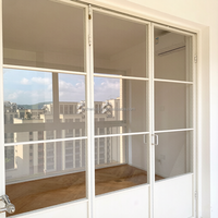 Portes Françaises en Aluminium, Portes Extérieures pour Maisons, Portes d'Entrée, Porte d'Entrée Vintage, Décoration à Ondulations d'Eau, Séparateur de Pièces