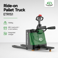 Chariot transpalette électrique autoporté 1500 kg (1,5 tonne) sans entretien pour le chargement de marchandises commerciales, vente en gros