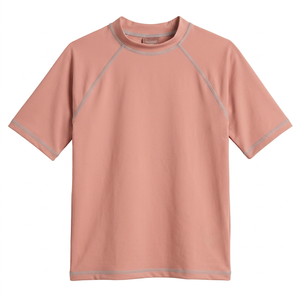 เสื้อยืดแรชการ์ดแขนสั้นผู้ชาย ผ้าสแปนเด็กซ์/โพลีเอสเตอร์ ระบายความร้อน พร้อมลายพิมพ์แบบซับลิเมชั่น ตะเข็บเรียบ สำหรับกีฬาทางน้ำและบราซิลเลียนยิวยิตสู - Product Image 2
