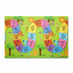 200x140x1 cm Tapis de jeu double face XPE pour bébé-Mousse non toxique enroulable Route numérotée colorée - Product Image 1