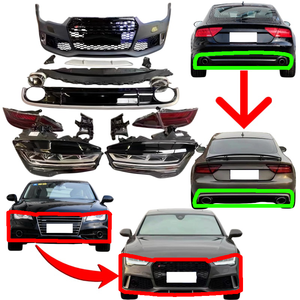 Kit de conversion RS7 pour <span class=keywords><strong>Audi</strong></span> <span class=keywords><strong>A7</strong></span>, S7 : pare-chocs, phares LED Quad-eye Matrix, feux arrière, calandre, spoiler. <span class=keywords><strong>Prix</strong></span> promotionnel. - Product Image 1