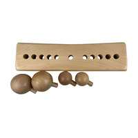 Coussin de massage lombaire universel en bois massif pour la vente directe - Soulage et répare la colonne lombaire - Coussin de traction lombaire