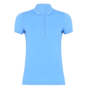 เสื้อเชิ้ตผู้ชายสีฟ้าอ่อน แขนสั้นพิมพ์ลายสปอร์ต ทรงหลวม สไตล์ลำลอง คอทรงโอ - Product Image 1