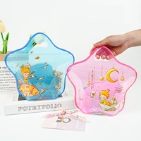 Sac d'emballage à fond carré en forme d'étoile Transparent mignon pour sac en plastique de cadeau d'anniversaire de biscuit de bonbons