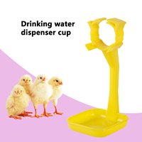 Abreuvoirs automatiques pour poulets avec valve à bille en acier, type tétine, coupelle d'eau suspendue pour élevage de poulets, bol d'eau pour poussins