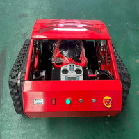 Cortadora de Césped a Gasolina con Control Remoto de Grado Industrial, 550 mm, Motor de Alto Torque de 1500 W, Cuchilla Plana, Caja Recolectora de 60 L, para Jardines Grandes