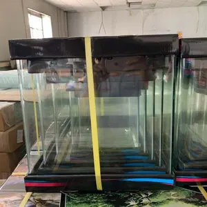 Custom size 5 in 1 ultra clear curved glass aquarium tank