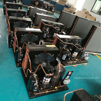 Unit kondensor Mini Motor SC15G 1/2 HP, kompresor kondensor R134a kulkas 115V/220V untuk ruang dingin