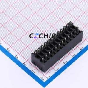 DB2EVHB-3.81-2*12P-BK Plug-in Terminal Block Through hole,P=3.81mm Connector Board-to-Board / Socket - Closed 2x12P 3.81mm Black - Product Image 2