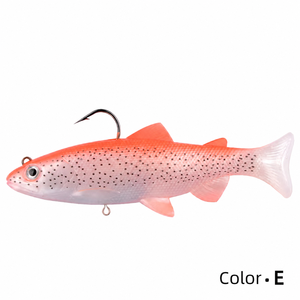 Appât souple artificiel pour la pêche à la truite, équipement de pêche, hameçon bionique en acier inoxydable avec tête de plomb, 12cm/15cm, pour la pêche en eau douce, lac, ruisseau - Product Image 4