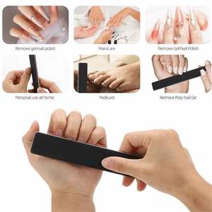 Chuyên nghiệp biểu tượng tùy chỉnh có thể giặt màu đen Emery Board <span class=keywords><strong>Nail</strong></span> tập tin hai mặt 100/180 Grit <span class=keywords><strong>Nail</strong></span> tập tin - Product Image 6