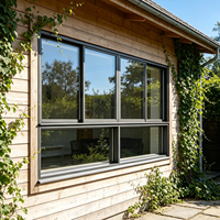 Fenêtres coulissantes en verre flottant trempé Low-E à triple et double vitrage insonorisé, avec profil en alliage d'aluminium haute performance et durable