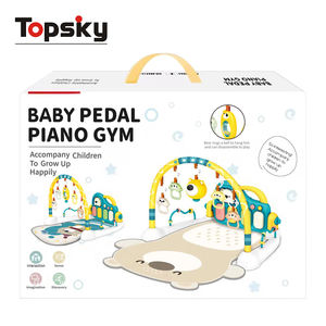 Offres Spéciales jeu d'exploration sensorielle couverture tissu bébé activité tapis de gymnastique musical bébé tapis de jeu Piano avec animaux hochet jouets - Product Image 6