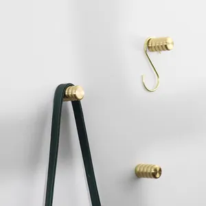 MAXERY Wall Hooks Made from Solid Brass  Ideal Bag Wall Hanger  Perfect for Coats Jacket Hats Scarfs Backpacks and More.