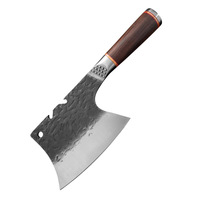 Couteau de chef en acier inoxydable forgé à la main vintage antique 14,5 cm Couteau à découper pour boucher, à découper les os, à hacher la viande