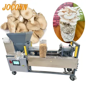 PLC control abalone mushroom shii-take eryngii mushroom bag straw sawdust substrate bagging filling machine