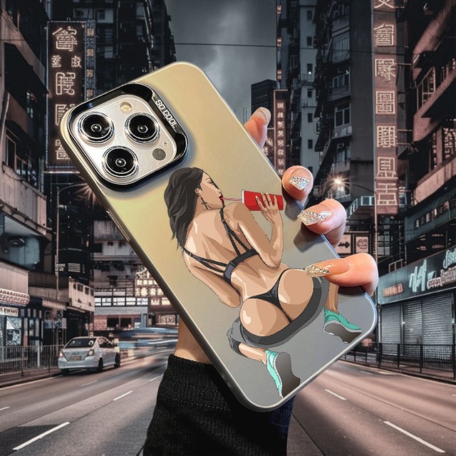 Mobile Phone Telefon Kilif Cellphones Cases Luxury Case PC for iPhone 17 16 15 14 13 12 11 Pro Max Case Women Cover Covers