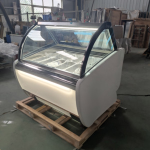 Carrello Gelati Commerciale Mobile con Congelatore, Vetrina Congelatore a Pozzetto, Carrello Gelati da Banco con Congelatore per Gelati Artigianali - Product Image 5