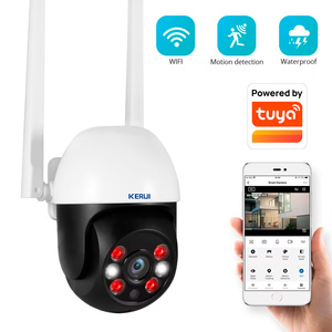 Caméra réseau <span class=keywords><strong>KERUI</strong></span> 8MP PTZ WiFi IP avec zoom 4X, compatible <span class=keywords><strong>Tuya</strong></span>, pour intérieur/extérieur, détection humaine, surveillance et sécurité - Product Image 1