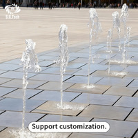 Fontaine musicale sèche DMX moderne 2026 Water Crown, nouveau design personnalisé, fontaine de pont sèche dansante avec contrôle DMX