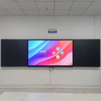 Tableau interactif tactile OPS Telon 146 pouces LED réinscriptible pour usage scolaire, ordinateur tablette intelligent 4K 120Hz