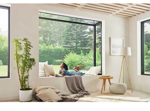 Ventanas fijas de aluminio Persiana Esquina de ventilación Fix de barco de aluminio <span class=keywords><strong>120x120</strong></span> Diseño de parrilla rectangular Ventanas fijas - Product Image 2