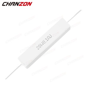 <span class=keywords><strong>10</strong></span> pièces <span class=keywords><strong>20W</strong></span> 5% résistances bobinées en ciment 0.1 - 20K <span class=keywords><strong>Ohm</strong></span> 20Watt résistance céramique bobinée à fil fixe inductif 0.33 1 2.5 <span class=keywords><strong>10</strong></span> 15 2R2 - Product Image 4