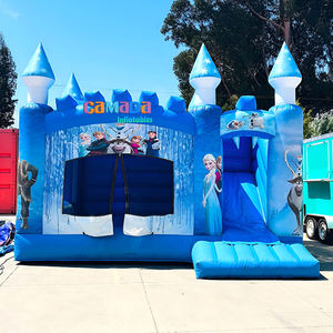 Venta caliente 17x17ft 5x5m Casa de rebote inflable Combo Niños Comercial Grande <span class=keywords><strong>Frozen</strong></span> Castillo hinchable Slide Combo para juegos de fiesta - Product Image 2