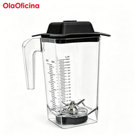 Wadah Pengganti Blender Komersial, Cangkir Blender Transparan, Aksesoris Cadangan untuk Blender Smoothie dan Pengolah Makanan