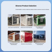 Maisons conteneurs personnalisables de 40 pouces à assemblage rapide, disponibles en plusieurs couleurs, pour hôtels, bureaux, dortoirs et villas - Conception durable