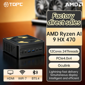มินิพีซี AI รุ่นใหม่ล่าสุด 9 HX470 50 TOPS 32GB DDR5 1TB NVMe SSD USB4 WiFi 6E OCuLink 8K Ryzen AI 9 HX470 Ryzen AI 9 HX470 - Product Image 4