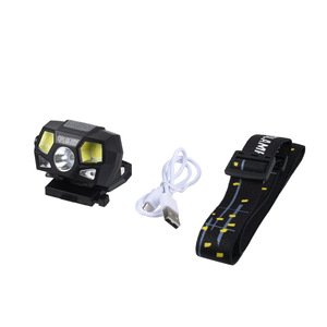 MotionSense <b>USB</b> Rechargeable LED Headlamp with White Red <b>Light</b> for Outdoor Camping <b>Night</b> Activities Lightweight Headlight - Product Image 5