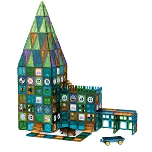 3d房子316件魔术磁性积木套装魔术磁性瓷砖好教育积木儿童玩具