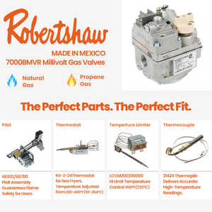 قلي بالغاز العميق 37 لتر من الولايات المتحدة الأمريكية مُدرج في القائمة ، مقلاة غاز البروبان مع نظام التحكم في الغاز Robertshaw - Product Image 3