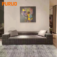Puruo Wohnzimmer-Sofa Luxuriöse Möbel Hochwertiges Sofa Umweltfreundliches Holzfurnier Ledersofa
